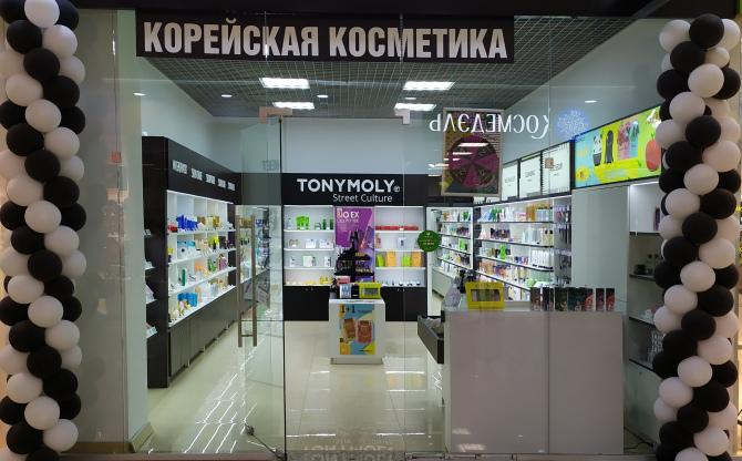 Торговое оборудование для сети корейской косметики “Tony Moly” в ТРЦ РИО - Новый успешно реализованный проект фабрики Ctot Factory
